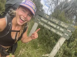 Elise at Mt Bogong